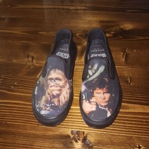 Star Wars Sperry Slip On Sneakers Featuring Chewbacca + Han Solo (Women's 7)